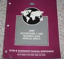 1997 Ford Econoline E-150, E-250 & E-350 & F-250 Truck Natural Gas Vehicle Service Manual Supplement