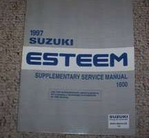 1997 Suzuki Esteem 1600 Service Manual Supplement