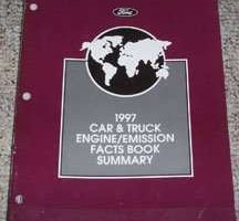 1997 Mercury Cougar Engine/Emission Facts Book Summary