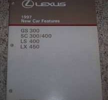 1997 Lexus SC300 & SC400 New Car Features Manual