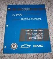 1997 Chevrolet G Van Transmission Update Service Manual Supplement