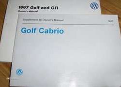1997 Volkswagen Golf, GTI & Cabrio Owner's Manual