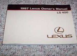 1997 Lexus LS400 Owner's Manual