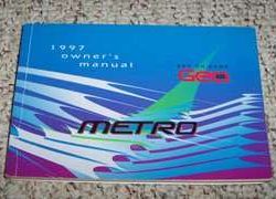 1997 Geo Metro Owner's Manual