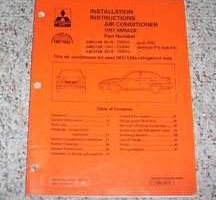 1997 Mitsubishi Mirage Air Conditioner Installation Manual