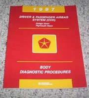 1997 Plymouth Neon Driver & Passenger Air Bag Body Diagnostic Procedures Manual