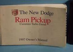1997 Dodge Ram Truck Cummins Turbo Diesel Owner's Manual