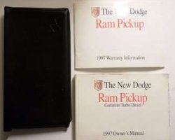 1997 Dodge Ram Truck Cummins Turbo Diesel Owner's Manual Set