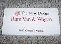 1997 Dodge Ram Van & Wagon Owner's Manual