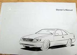 1997 Mercedes Benz S500 & S600 S-Class Owner's Manual