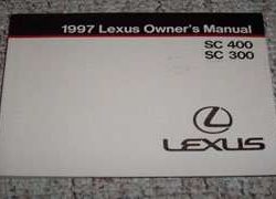 1997 Lexus SC400 & SC300 Owner's Manual