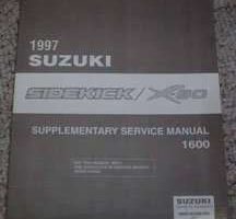 1997 Suzuki Sidekick & X-90 1600 Service Manual Supplement