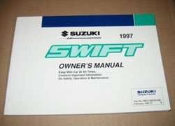 1997 Suzuki Swift Owner's Manual