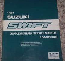 1997 Suzuki Swift 1000 & 1300 Service Manual Supplement