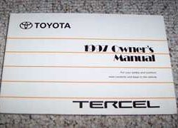 1997 Toyota Tercel Owner's Manual
