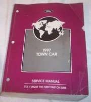 1997 Lincoln Town Car Service Manual