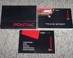 1997 Pontiac Trans Sport Owner's Manual Set