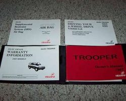 1997 Isuzu Trooper Owner's Manual Set