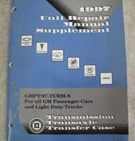 1997 Chevrolet Corvette Transmission, Transaxle & Tranfer Case Unit Repair Manual Supplement