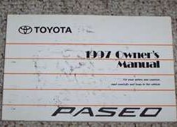 1997 Toyota Paseo Owner's Manual