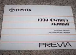 1997 Toyota Previa Owner's Manual
