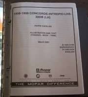1998 Chrysler Concorde Mopar Parts Catalog Binder