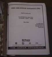 1999 Dodge Durango Mopar Parts Catalog Binder