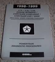 1999 Chrysler 300M 2.7L, 3.2L, 3.5L Powertrain Diagnostic Procedures