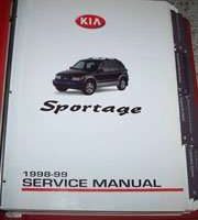 1998 Kia Sportage Service Manual Binder
