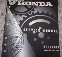 1999 Honda Interceptor VFR800FI Motorcycle Shop Service Manual