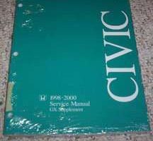 1998 Honda Civic GX Service Manual Supplement
