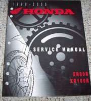 1999 Honda XR80RR & XR100RR Motorcycle Shop Service Manual