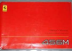 2002 Ferrari 456M Owner's Manual