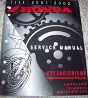 1998 Honda Shadow & Shadow Deluxe VT750C, VT750CD, VT750CD2 Motorcycle Shop Service Manual