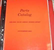 1998 Isuzu Amigo Parts Catalog