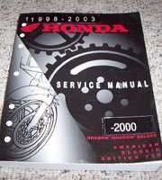 2002 Honda Shadow & Shadow Delxue American Classic Edition 750 Motorcycle Service Manual