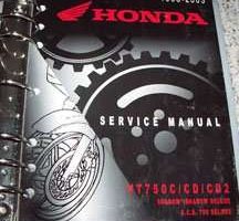 2002 Honda VT750C Shadow, VT750CD Shadow Deluxe, VT750CD2 A.C.E 750 Deluxe Service Manual