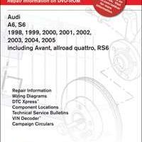 2003 Audi A6, S6 Service Manual DVD