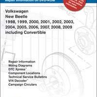 1998 Volkswagen New Beetle Service Manual DVD
