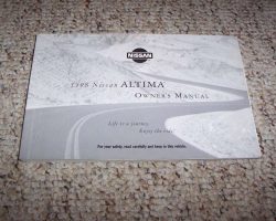 1998 Nissan Altima Owner's Manual