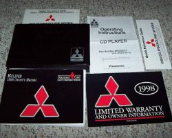 1998 Mitsubishi Eclipse Owner's Manual Set