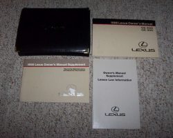 1998 Lexus GS400 & GS300 Owner's Manual Set