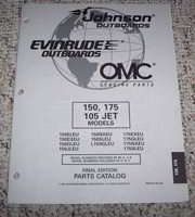 1998 Johnson Evinrude 150, 175 & 105 Jet HP Models Parts Catalog
