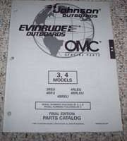 1998 Johnson Evinrude 3 & 4 HP Models Parts Catalog
