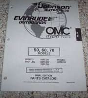 1998 Johnson Evinrude 50, 60 & 70 HP Models Parts Catalog