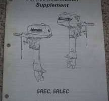 1998 Johnson Evinrude 5REC & 5RLEC Models Service Manual Supplement