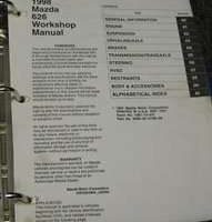 1998 Mazda 626 Service Manual