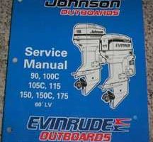 1998 Johnson Evinrude 150 HP & 150 Commercial 60 LV Models Shop Service Repair Manual