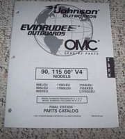 1998 Johnson Evinrude 90 & 115 HP 60 V4 Models Parts Catalog