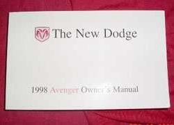 1998 Dodge Avenger Owner's Manual